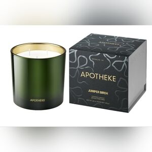 Apotheke Juniper Birch Candle Bougie Parfumee 26oz./ NWB